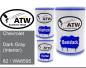 Preview: Chevrolet, Dark Gray (Interior), 82 / WA8595: 500ml Lackdose + 500ml Klarlack + 250ml Härter - Set, von ATW Autoteile West.